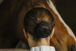 Online Résille Floral Noire Femme Tenue De Concours Femme·Résilles Cheveux|Les Accessoires De Concours·Résilles De Cavalière