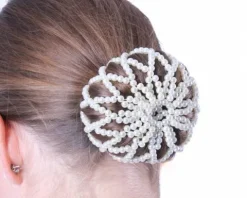 Hot Résille pearl Femme Tenue De Concours Femme·Résilles Cheveux|Les Accessoires De Concours·Résilles De Cavalière