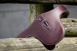 Outlet Sangle Bavette Evo cuir avec mousqueton marron Sangles