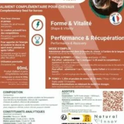 Discount Seringue forme vitalité performance Natural'Top Flash - Forme Et Performances·Booster Cheval