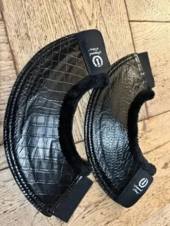 Hot SUPERBES CLOCHES IMITATION CROCO NOIR Cloches Et Protèges-Glomes