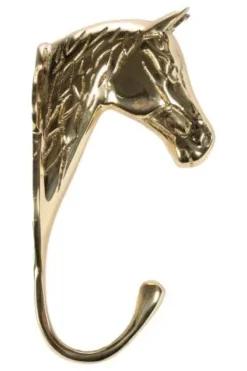 Outlet Supporte Tete De Cheval 1 Crochet Laiton Rangement De La Sellerie·Porte-brides