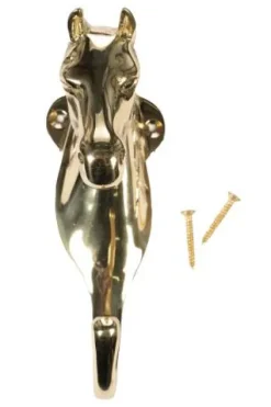 Outlet Supporte Tete De Cheval 1 Crochet Laiton Rangement De La Sellerie·Porte-brides