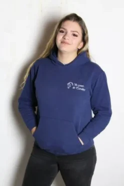 New Sweat à capuche Marine Enfant Enfant Tenue D'Équitation Enfant·Sweat Shirt, Polaire Et Pull Enfant