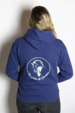 New Sweat à capuche Marine Enfant Enfant Tenue D'Équitation Enfant·Sweat Shirt, Polaire Et Pull Enfant