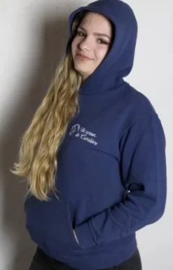 New Sweat à capuche Marine Enfant Enfant Tenue D'Équitation Enfant·Sweat Shirt, Polaire Et Pull Enfant