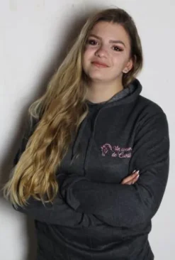 Discount Sweat à capuche Gris Adulte / Enfant Enfant Tenue D'Équitation Enfant·Sweat Shirt, Polaire Et Pull Enfant