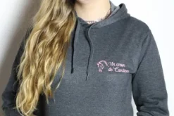 Discount Sweat à capuche Gris Adulte / Enfant Enfant Tenue D'Équitation Enfant·Sweat Shirt, Polaire Et Pull Enfant