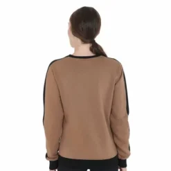 Sweat à col rond avec logo imprimé - Femme Tenue D'Équitation Femme·Sweat Shirt, Polaire Et Pull Femme