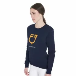 Online Sweat à col rond avec logo - Femme Tenue D'Équitation Femme·Sweat Shirt, Polaire Et Pull Femme