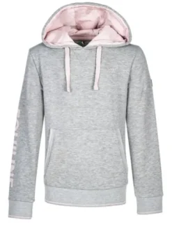 Sweat Junior Gris / Rose Enfant Tenue D'Équitation Enfant·Sweat Shirt, Polaire Et Pull Enfant