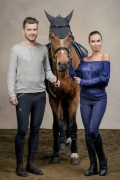 Best Sweater technique V-neck AXEL - - Coupe ample Homme Tenue D'Équitation Homme·Sweat Shirt, Polaire Et Pull Homme