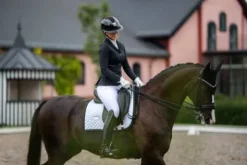 Clearance Tapis de dressage Modern White Black Edition - Tapis De Dressage|Tapis De Selle