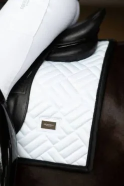 Clearance Tapis de dressage Modern White Black Edition - Tapis De Dressage|Tapis De Selle