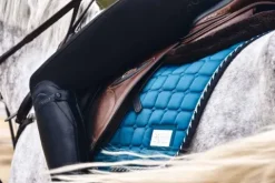 Discount Tapis de dressage Teal Blue - - Coton de qualité Tapis De Dressage|Tapis De Selle