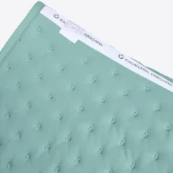 Sale Tapis de selle brodé vert - - respirabilité optimale Tapis De Cso|Tapis De Selle