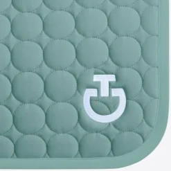 Best Tapis de selle circle quilted vert - - coton 3d Tapis De Cso|Tapis De Selle