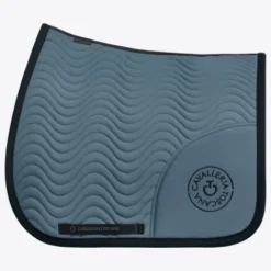 Hot Tapis de selle Double Orbit Wave Quilted Pétrole - Tapis De Dressage|Tapis De Cso