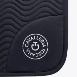 Best Tapis de selle Double Orbit Wave Quilted Marine - Tapis De Dressage|Tapis De Cso