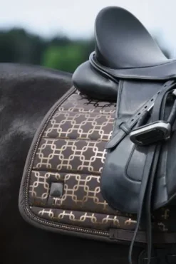 Discount Tapis de selle Glossy Chain Crystal PLATINUM 2024 - Tapis De Dressage|Tapis De Cso