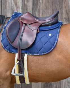 Outlet Tapis de selle LOVE MIXTE Marine - Tapis De Cso|Tapis De Selle