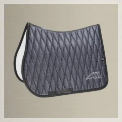 New Tapis de selle lurex noir avec logo Tapis De Selle|Tapis De Selle