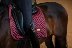 Online Tapis de selle Modern New Maroon - - Matelassage moderne Tapis De Dressage|Tapis De Selle