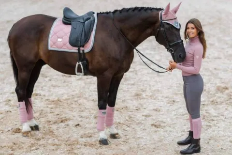 Tapis de selle Pink Crystal - Tapis De Dressage|Tapis De Selle