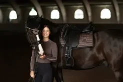 New Tapis de selle Sportive Mocha DRESSAGE - Tapis De Dressage|Tapis De Selle