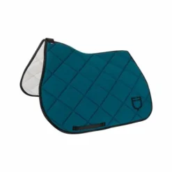 Outlet Tapis de selle technique logo bleu pétrole/noir- Tapis De Cso|Tapis De Selle