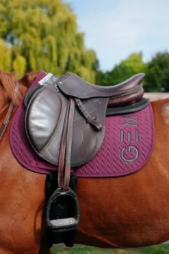 Discount Tapis de selle TEN Raisin Bordeaux - Tapis De Cso|Tapis De Selle