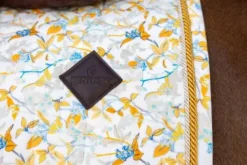 Hot Tapis de Selle Velvet printing fleuri - Kentucky - Velours chic Tapis De Cso|Tapis De Selle