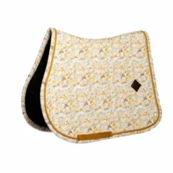 Hot Tapis de Selle Velvet printing fleuri - Kentucky - Velours chic Tapis De Cso|Tapis De Selle