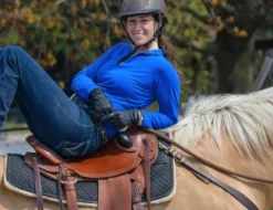 New Tapis de selle Western confort en laine tissée Thiline Tapis Western|Tapis De Selle