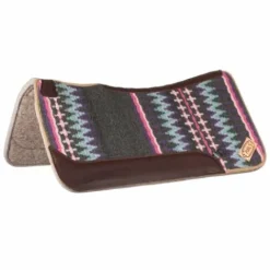 Outlet Tapis de selle western profilé - - Feutre et cuir Tapis Western|Tapis De Selle