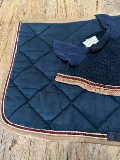 Clearance TAPIS ENSEMBLE CRISTINA SPORT BLEU MARINE Tapis De Dressage|Tapis De Cso