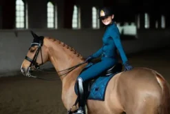 Tapis Glimmer Blue Meadow DRESSAGE - Tapis De Dressage|Tapis De Selle