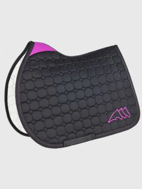 Online Tapis Octagon Noir et Fuchsia - Tapis De Selle|Tapis De Selle