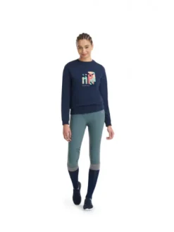 Sale Team Sweat-Shirt Anniversary Femme Bleu - Femme Tenue D'Équitation Femme·Sweat Shirt, Polaire Et Pull Femme