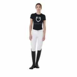 Outlet Tee-shirt logo holographique imprimé slim fit - Femme Tenue D'Équitation Femme·T-Shirts équitation Femme