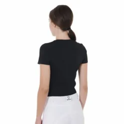 Outlet Tee-shirt logo holographique imprimé slim fit - Femme Tenue D'Équitation Femme·T-Shirts équitation Femme