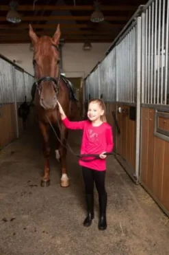 Best Tee-shirt équitation enfant à manches courtes - - Motif strass Enfant Tenue D'Équitation Enfant·T-Shirts équitation Enfant