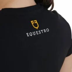 Tee-shirt slim fit strass rosegold - Femme Tenue D'Équitation Femme·T-Shirts équitation Femme