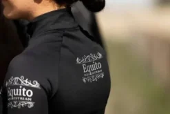 Best Top Base layer Black Silver - Femme Tenue D'Équitation Femme·T-Shirts équitation Femme|Tenue D'Équitation Femme·Polos Et Chemises