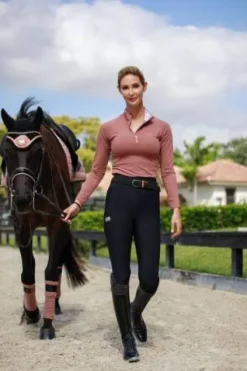 Hot Top Base layer Pink Lemonade - Femme Tenue D'Équitation Femme·Polos Et Chemises