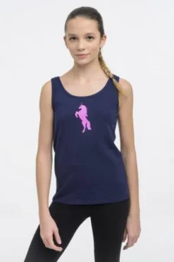 Outlet Top d'équitation sans manches Licorne Glitter - Enfant Tenue D'Équitation Enfant·T-Shirts équitation Enfant|Tenue D'Équitation Enfant·Polos Et Chemises