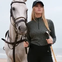 Hot Top d'équitation technique UV Manja - Femme Tenue D'Équitation Femme·Polos Et Chemises