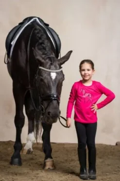 Discount T-shirt à manches longues pour enfants - - Tissu extensible Enfant Tenue D'Équitation Enfant·T-Shirts équitation Enfant