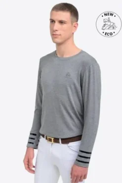 Online T-shirt à manches longues Riding Top - - Tissu naturel Homme Tenue D'Équitation Homme·T-Shirts équitation Homme