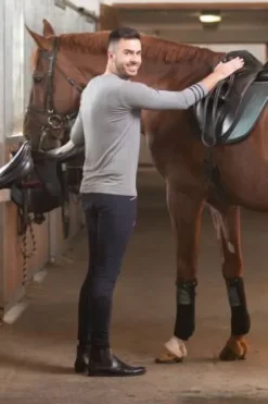 Online T-shirt à manches longues Riding Top - - Tissu naturel Homme Tenue D'Équitation Homme·T-Shirts équitation Homme